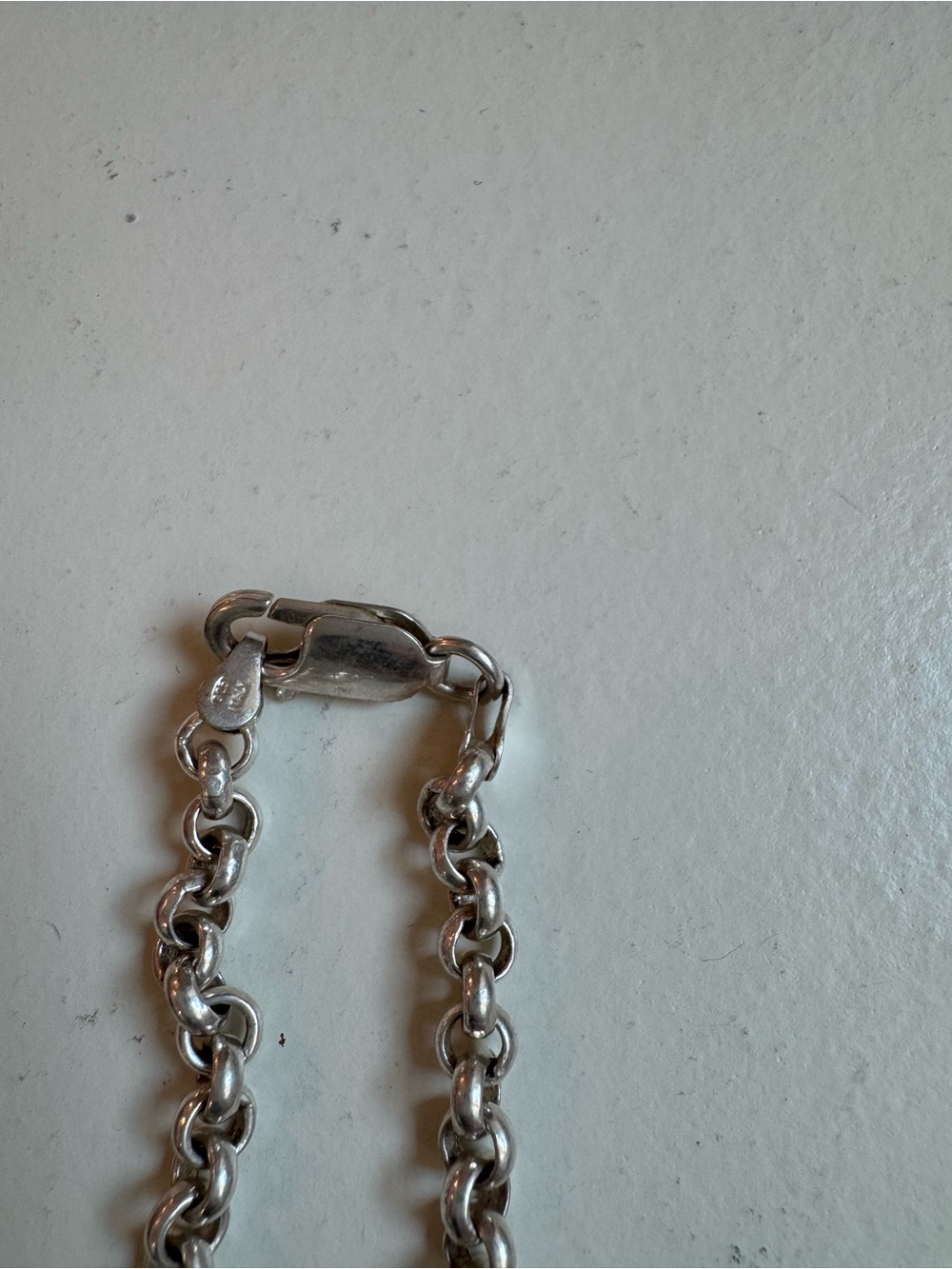 Classic 24” Silver Tone Rolo Chain Necklace | Minimalist Layering Jewelry | - Picture 3 of 6